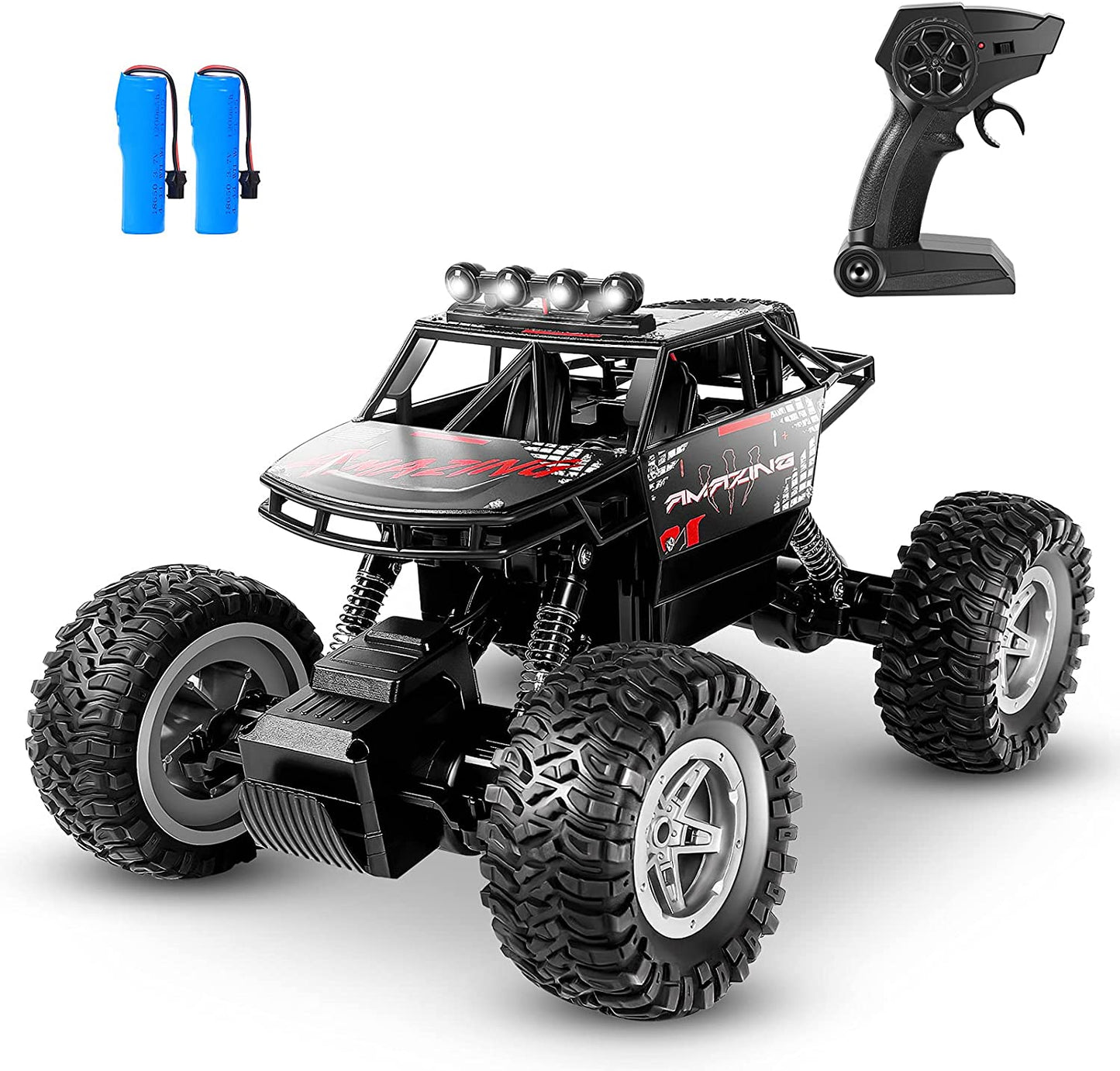 All Terrain 1:14 Scale RC Monster Truck - Ultimate 4WD Off-Road Adventure with Dual Motors & 90 Min Playtime - Ideal Gift for Kids!