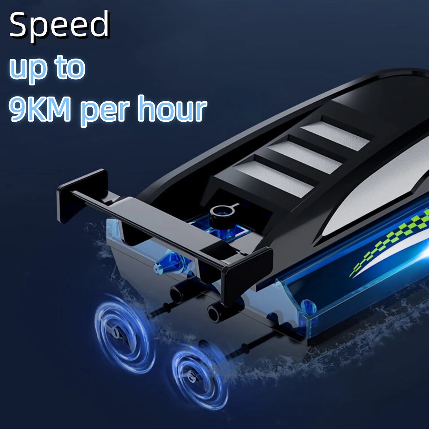 Ultimate High-Speed LED Remote Control Boat - Thrilling Fun for Kids & Adults on Lakes & Pools!