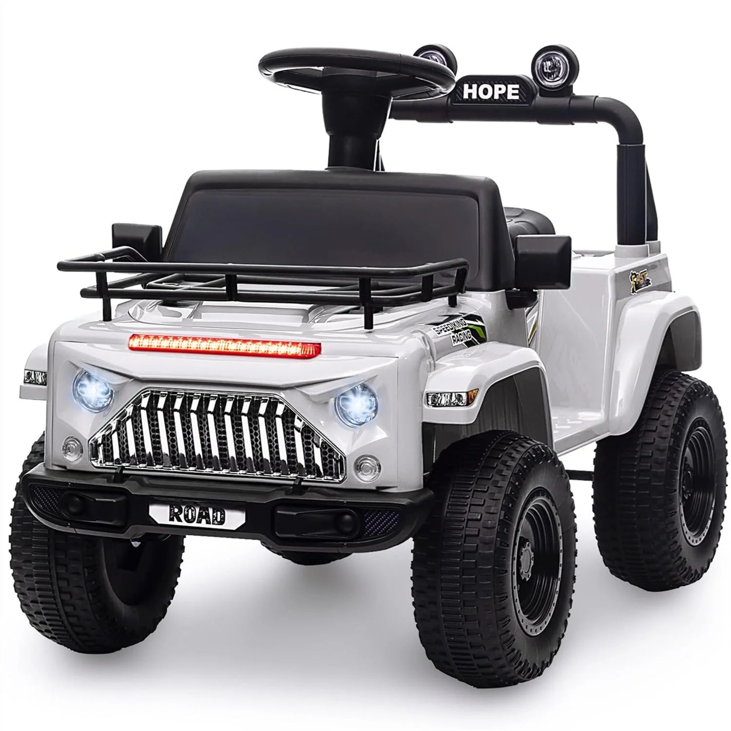 Ultimate 6V Electric Ride-On Car for Toddlers - Fun 4-Wheel Adventure with Music, LED Lights, Bluetooth, and Storage - Perfect Gift for Boys and Girls!