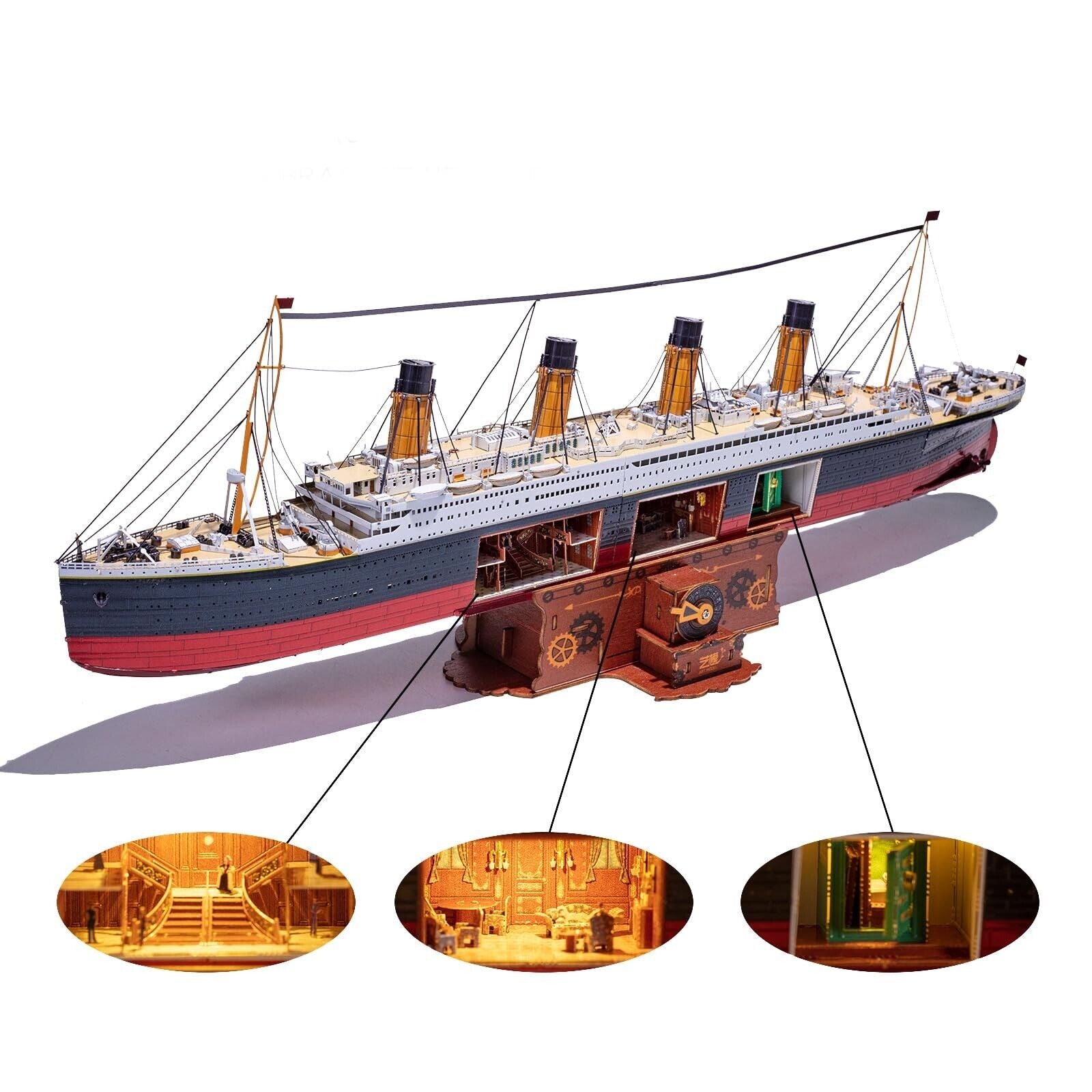 Illuminate Your Creativity with the Titanic Ship 3D Metal Puzzle Model - Engaging Build Experience for Adults!