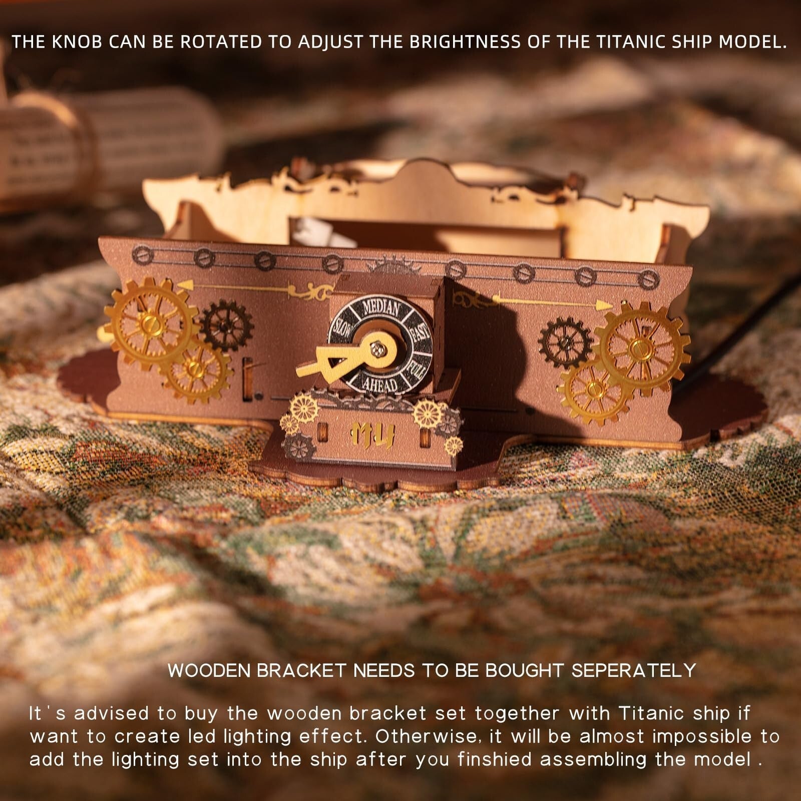 Illuminate Your Creativity with the Titanic Ship 3D Metal Puzzle Model - Engaging Build Experience for Adults!