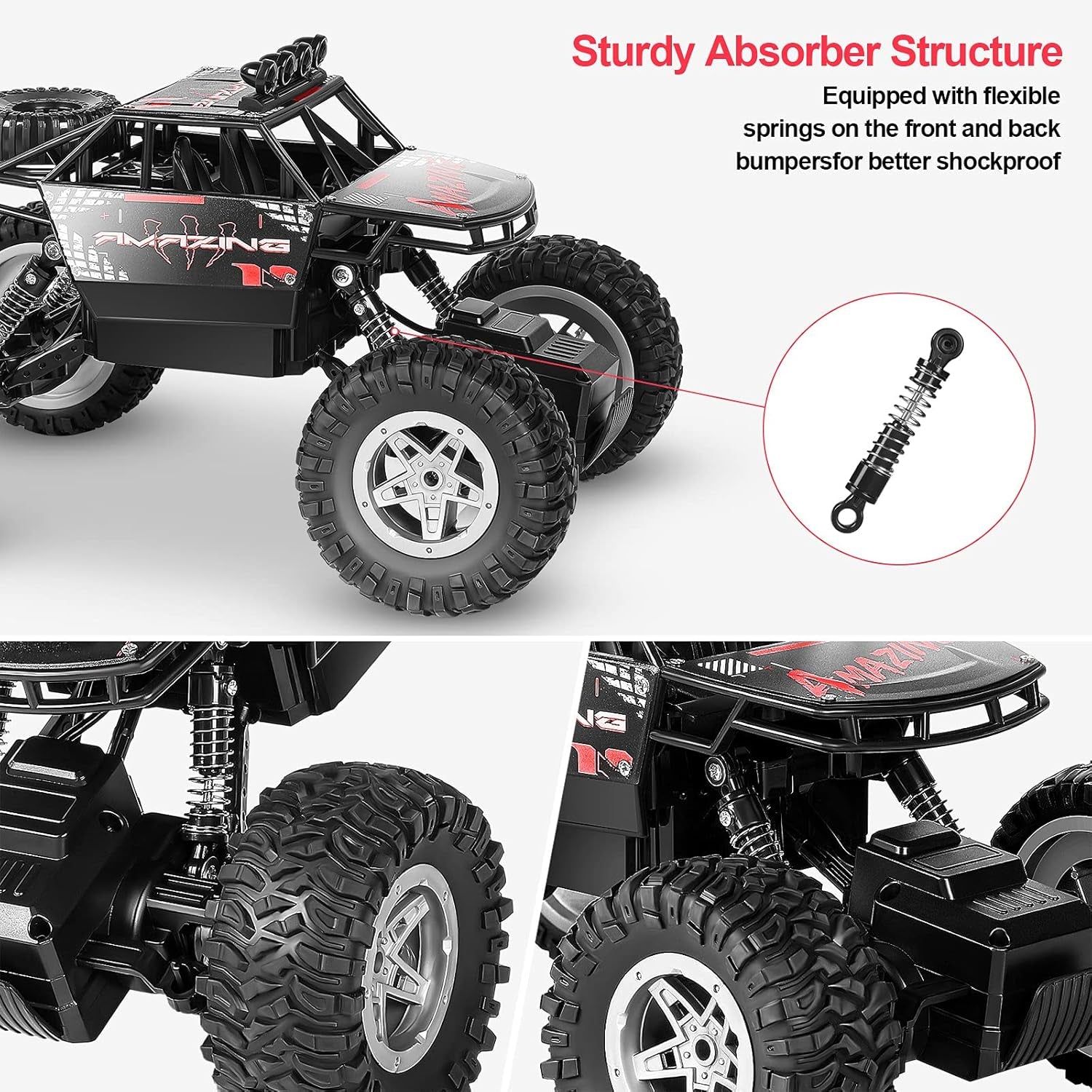 All Terrain 1:14 Scale RC Monster Truck - Ultimate 4WD Off-Road Adventure with Dual Motors & 90 Min Playtime - Ideal Gift for Kids!